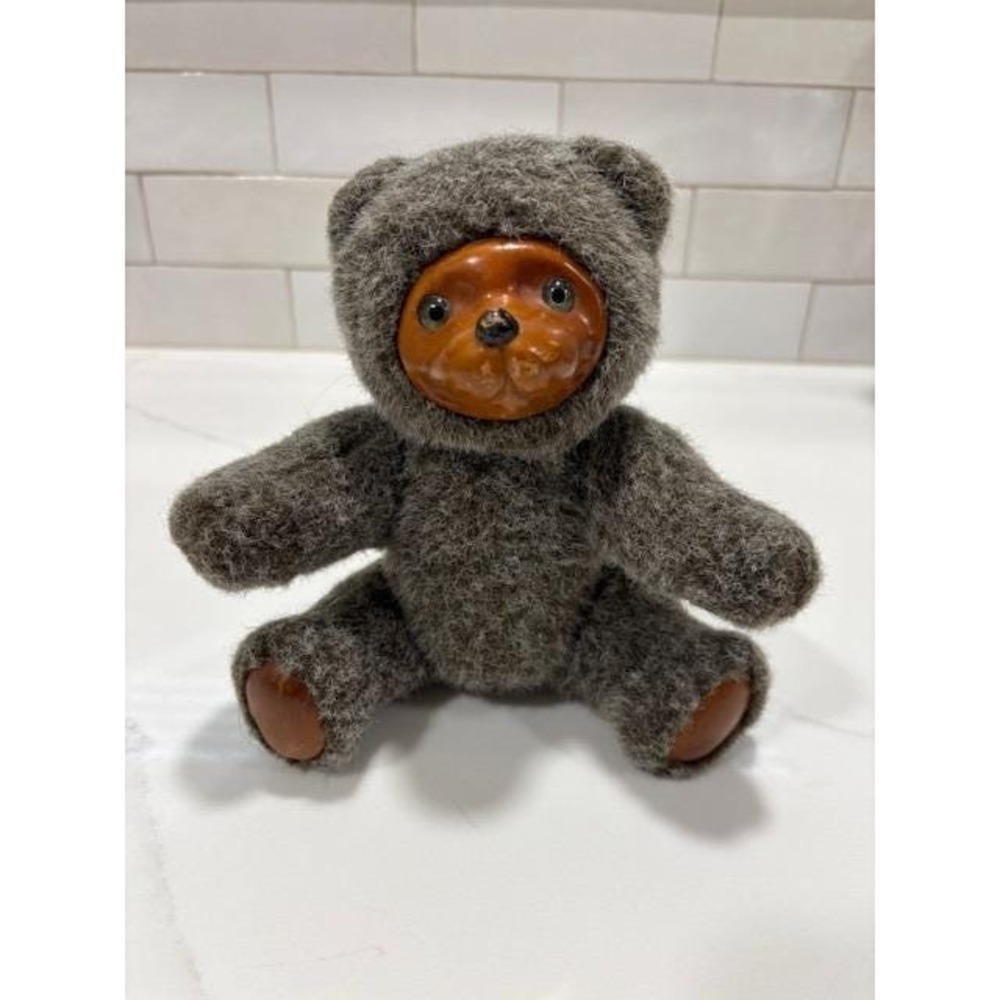 Robert Raikes Teddy Bear "Jamie" 5453 1985 Applause Wood Face Collectible‎
